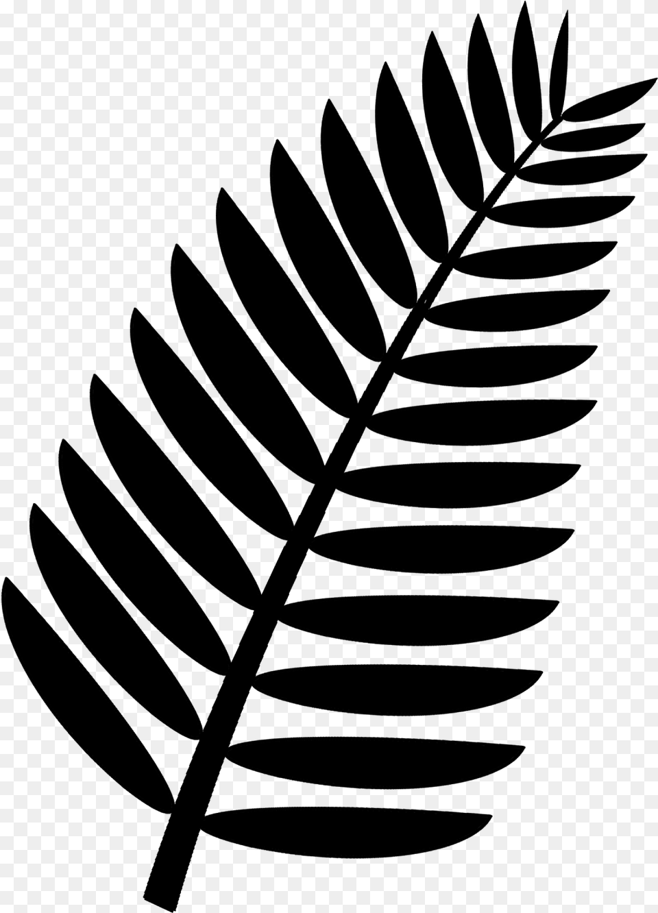 Graphic Black And White Download Frond Clip Art Palm Leaf Clipart Black And White, Spiral Free Transparent Png