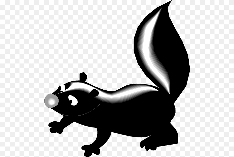Graphic Black And White Library Back On Dumielauxepices Skunk Clipart, Smoke Pipe Free Png Download