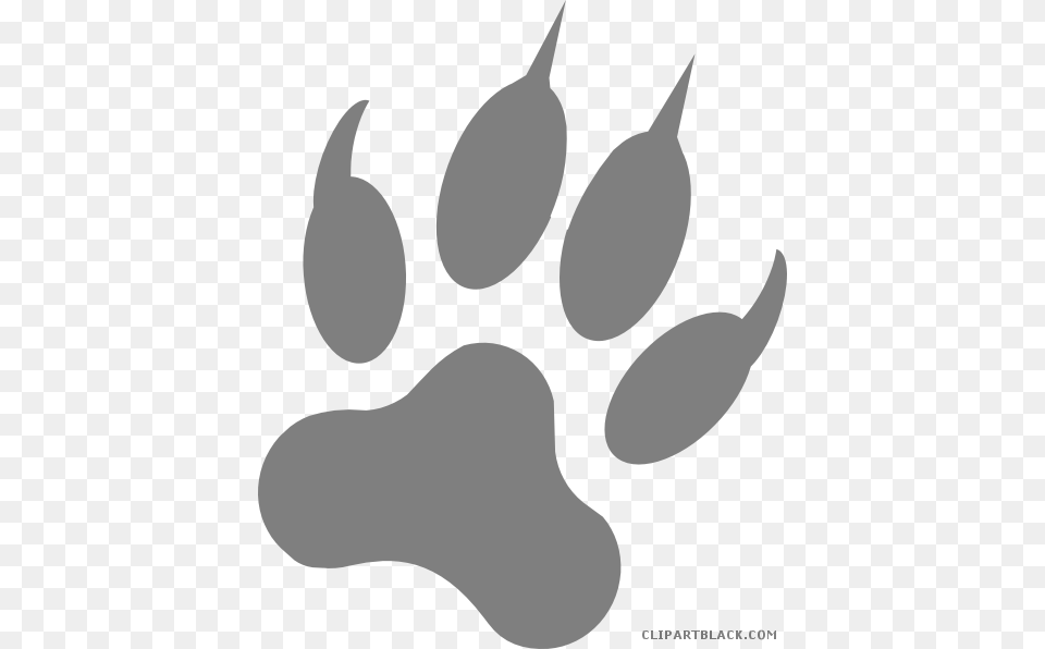 Graphic Black And White Library Paw Print Clipartblack Wolf Paw Clipart, Electronics, Hardware, Cutlery, Animal Png