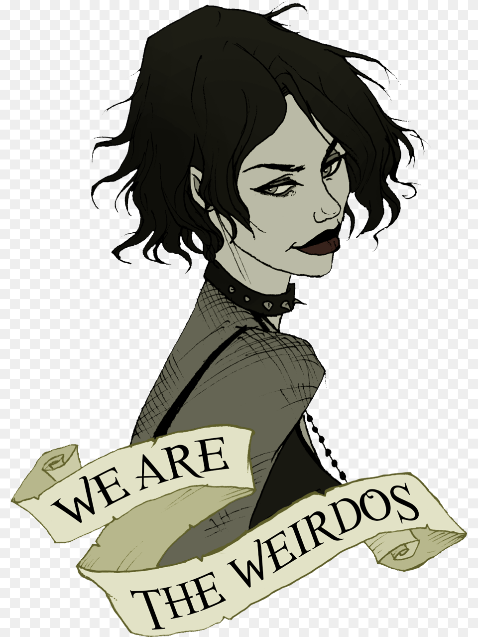 Graphic Black And White We Are The Weirdos We Are The Weirdos Mister Tattoo, Adult, Book, Comics, Female Free Png