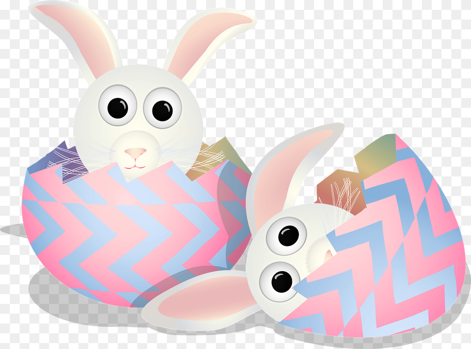 Graphic Bunny Smiley Bunnies Bunny Easter Easter Domestic Rabbit, Animal, Mammal, Fish, Sea Life Free Png Download