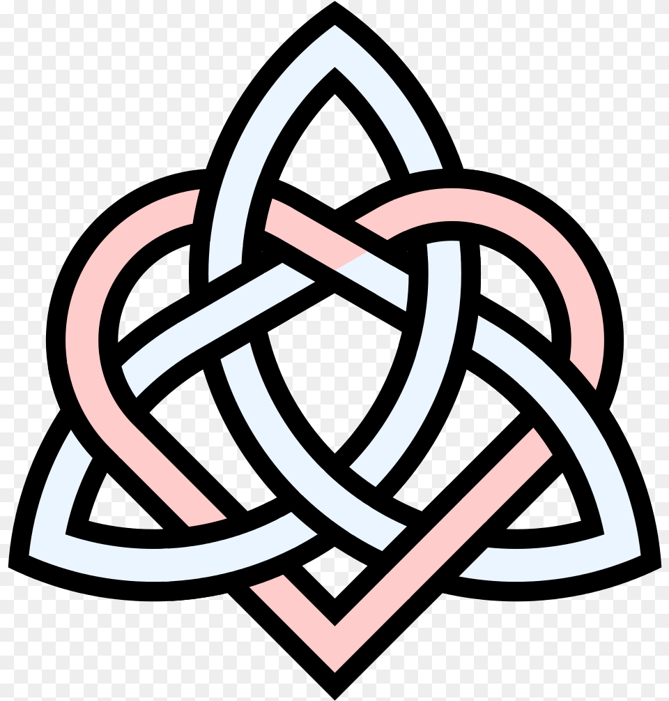 Graphic Celtic Drawing Cute Celtic Knot Heart, Symbol, Cross Free Png Download