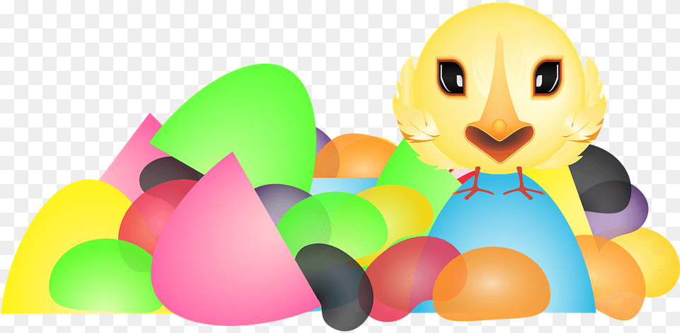 Graphic Chick Plastic Easter Eggs Plastic Eggs Cartoon, Clothing, Hat Png Image