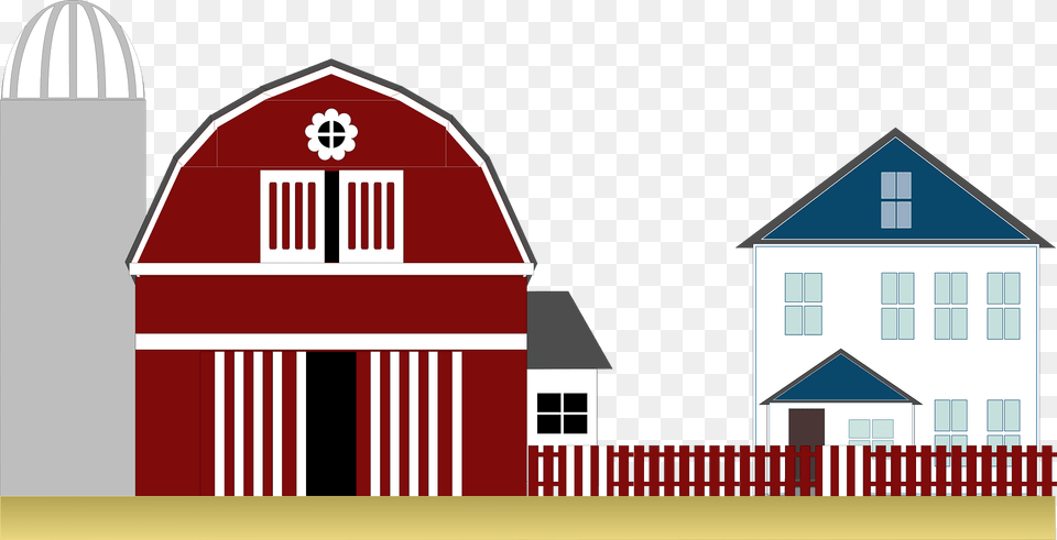 Graphic Clipart, Architecture, Barn, Building, Countryside Png Image