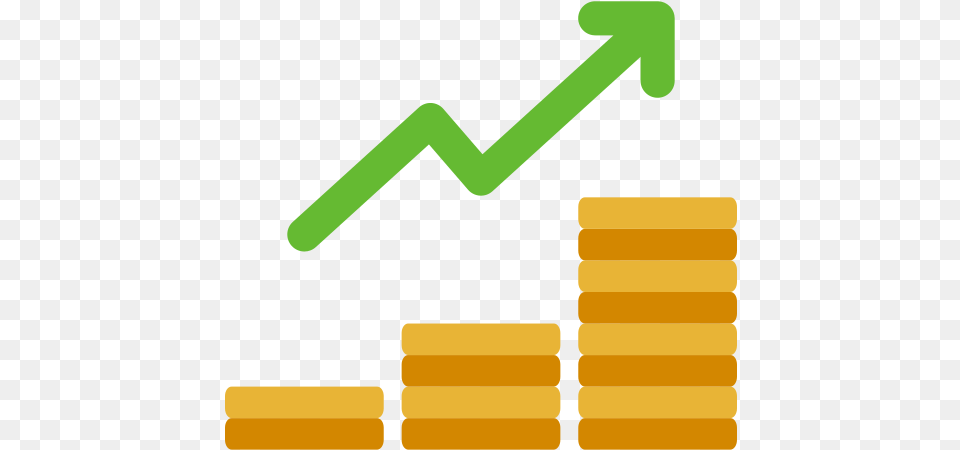 Graphic Coins Finance Icon Of Coin And Money Icons Arrow Trending Up Free Png Download