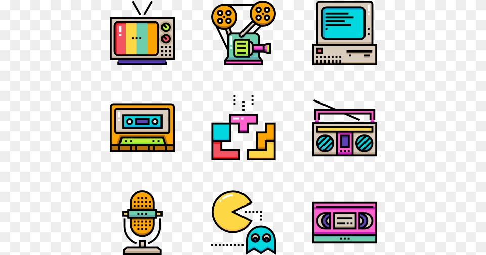 Graphic Design 80s Icons Clip Art, Scoreboard, Person Free Png