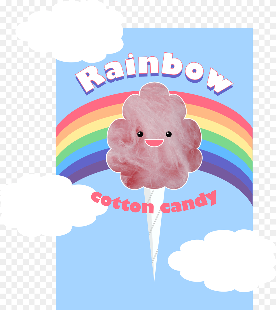 Graphic Design 99 U0027rainbow Cotton Candy New Packaging Girly, Cream, Dessert, Food, Ice Cream Png