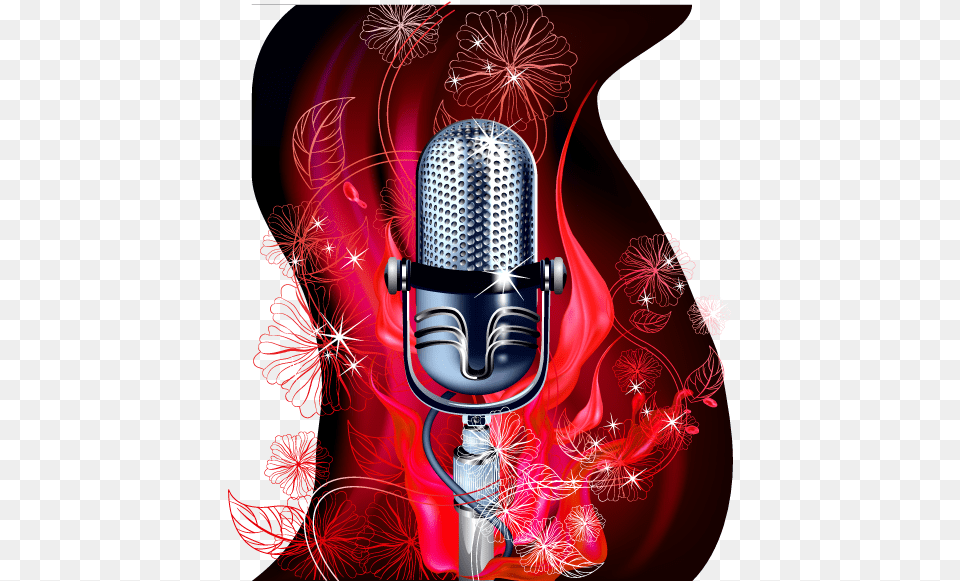 Graphic Design On Microphone, Electrical Device, Smoke Pipe Png