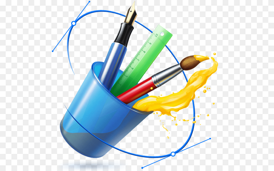 Graphic Designer Logo Graphic Designer Logo, Brush, Device, Tool, Smoke Pipe Free Png
