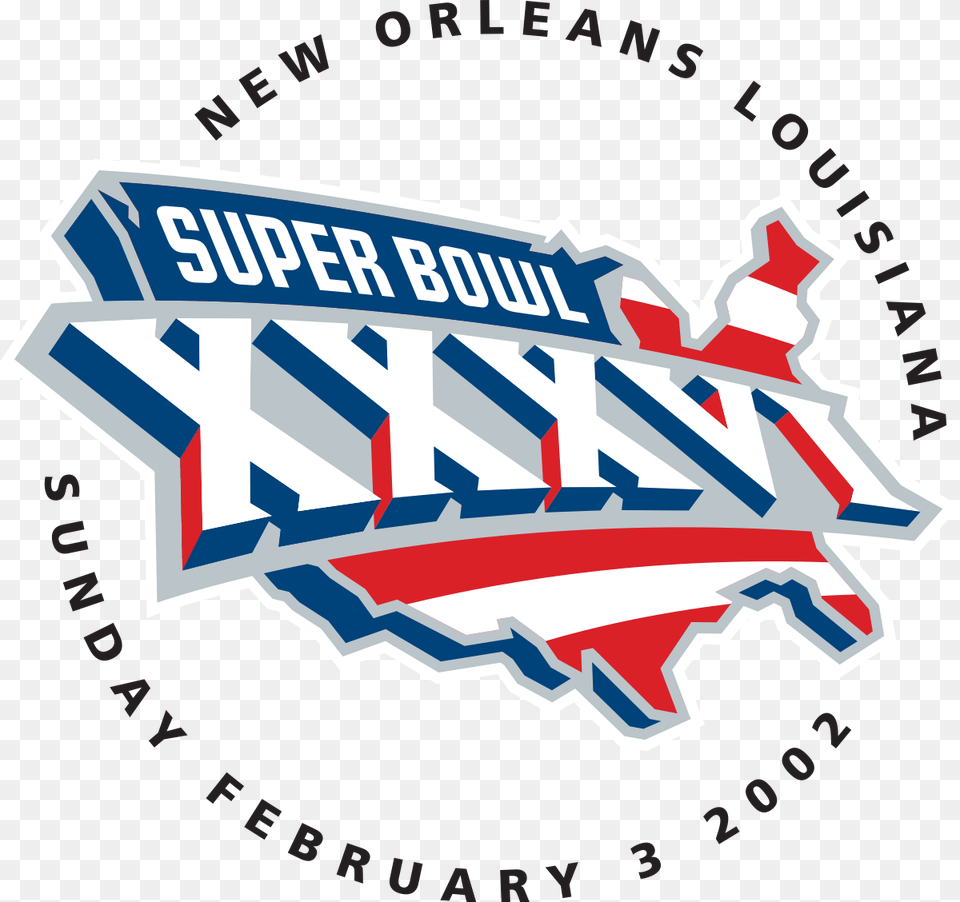Graphic Designers In Promoting Sports Super Bowl Xxxvi Logo, Emblem, Symbol, First Aid Png Image