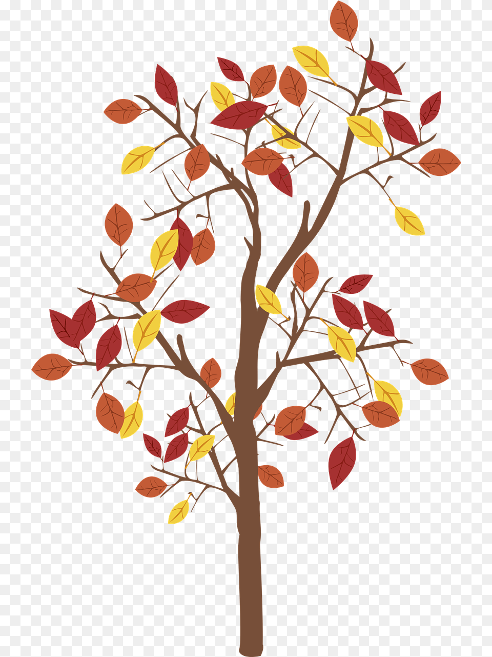 Graphic Fall Tree Fall Graphic, Leaf, Plant, Art, Pattern Free Transparent Png