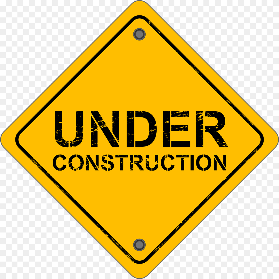 Graphic Free Library Images Label Free Download Under Construction Sign, Symbol, Road Sign Png Image