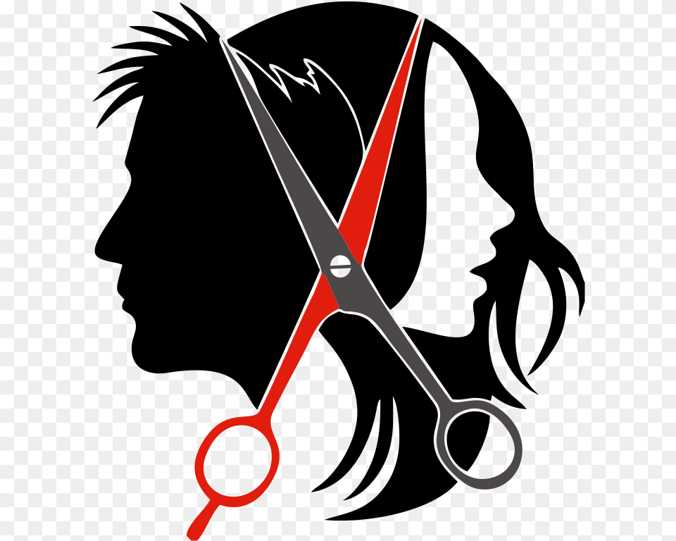 Graphic Freeuse Download Logo Hairstyle Parlour Clip Logo Salao De Beleza Vetor, Scissors, Blade, Shears, Weapon Free Transparent Png