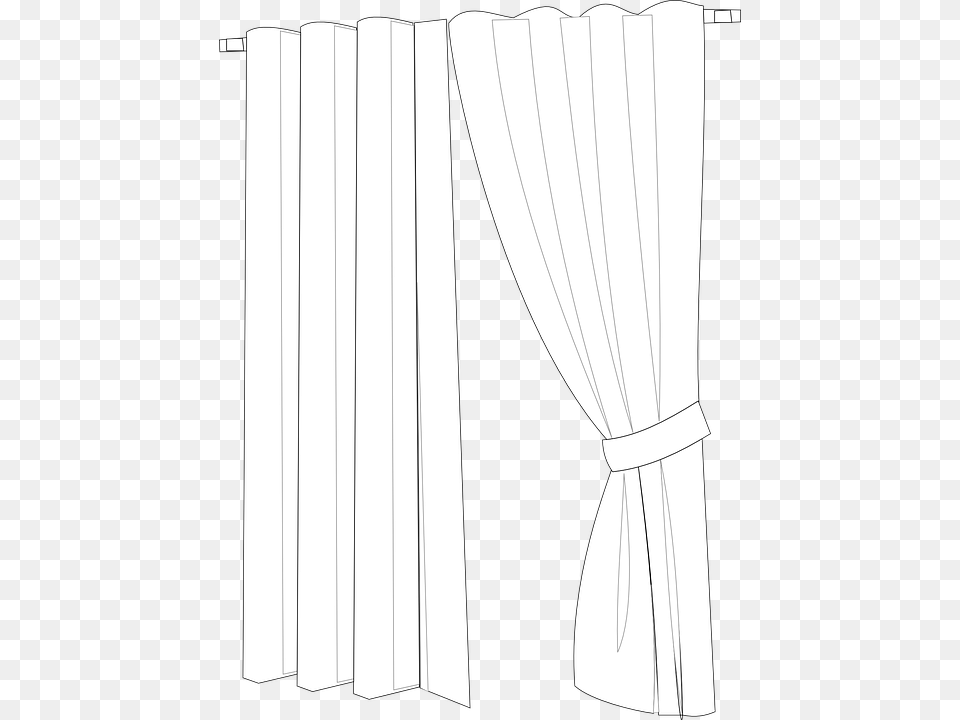 Graphic Freeuse Drawing Curtains Person Colouring Picture Of A Curtain Free Png