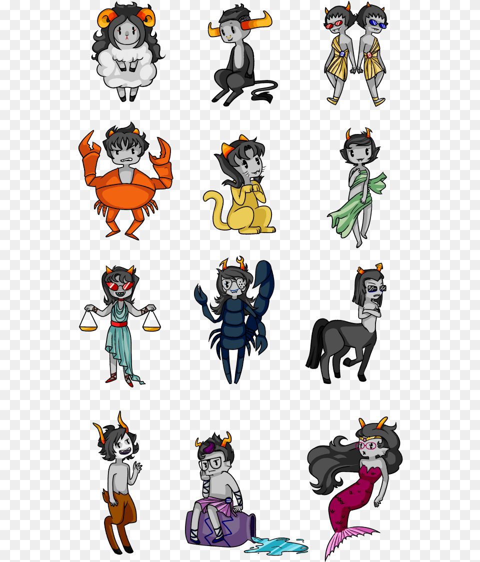 Graphic Freeuse Library By Chrysolith Homestuck Zodiac Trolls, Book, Publication, Comics, Baby Png