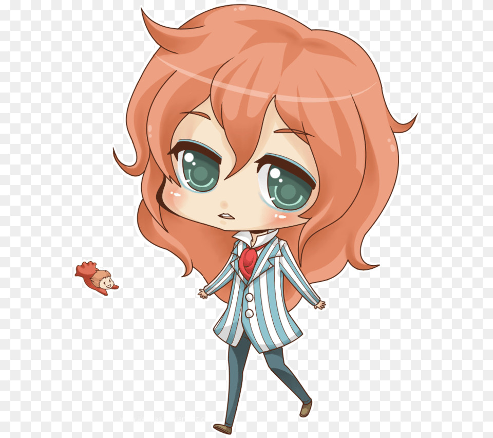 Graphic Fujimoto By Kenyaa Fujimoto Ponyo Chibi, Book, Comics, Publication, Baby Free Transparent Png