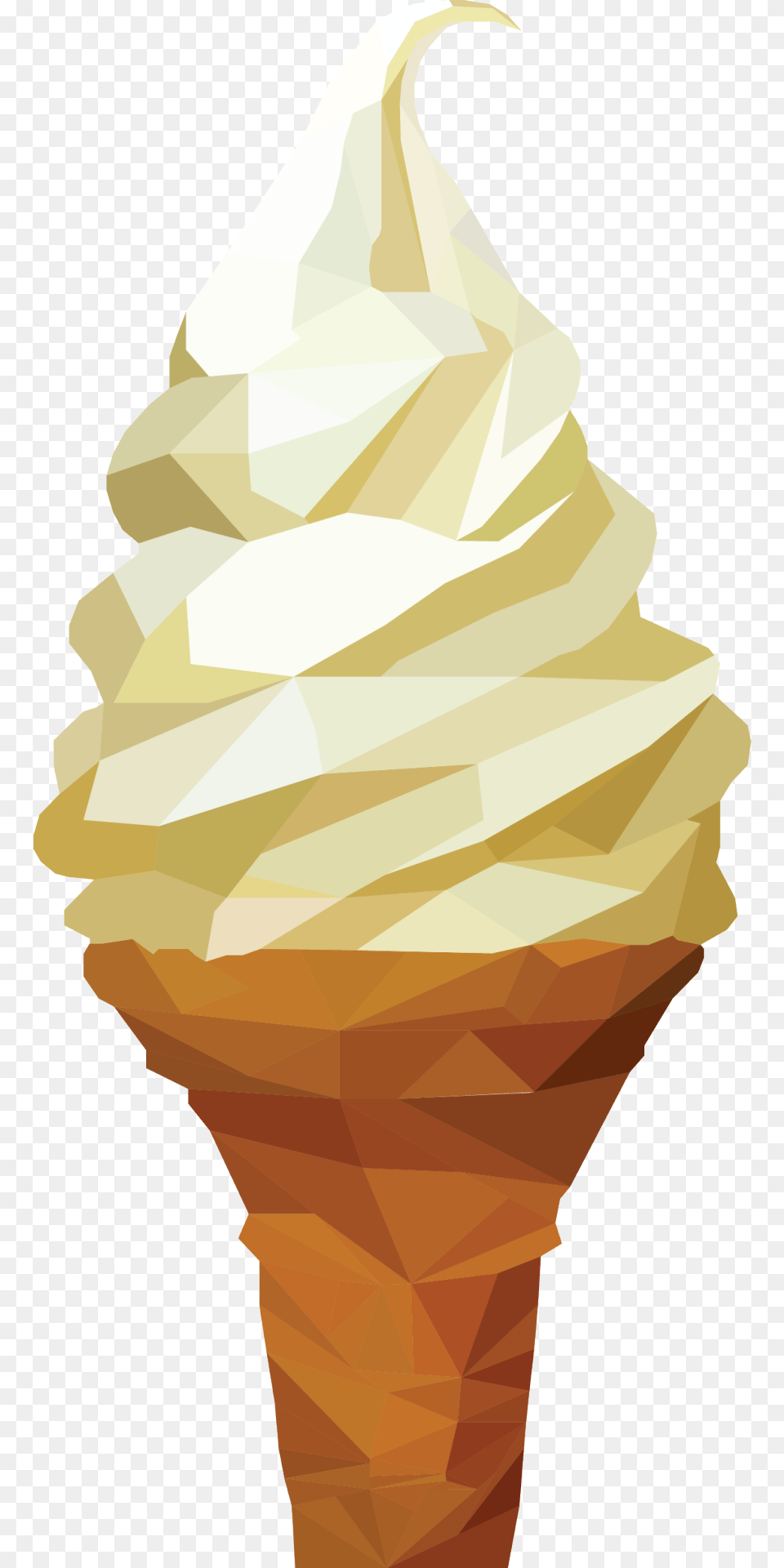 Graphic Geometric Cream Luke Drysdale Design Ice Cream Discord Emote, Dessert, Food, Ice Cream, Soft Serve Ice Cream Png