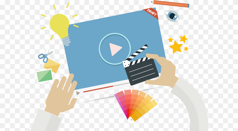 Graphic How To Make Animated Video Video Animation Free, People, Person, Advertisement, Clapperboard Png