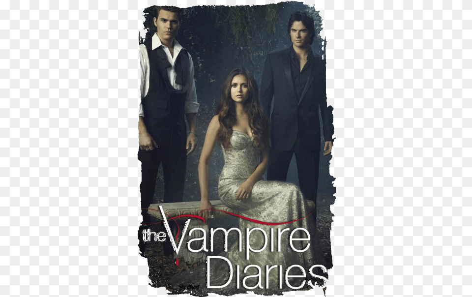 Graphic Image Vampire Diaries Wallpaper Hd, Formal Wear, Publication, Dress, Clothing Free Png