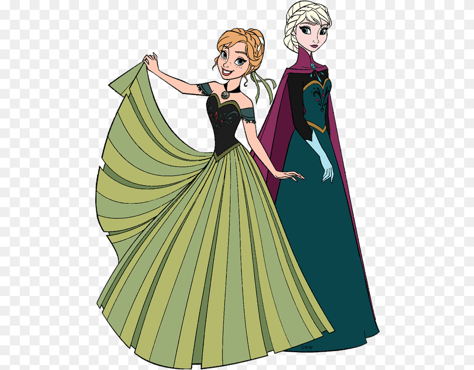 Graphic Library Anna Frozen Clipart Frozen Anna Clipart, Fashion, Dress, Formal Wear, Clothing Free Png