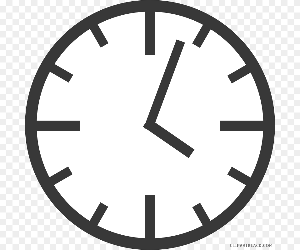 Graphic Library Black And White Clipart Clock Black And White Clock Clipart, Analog Clock, Wall Clock, Device, Grass Png