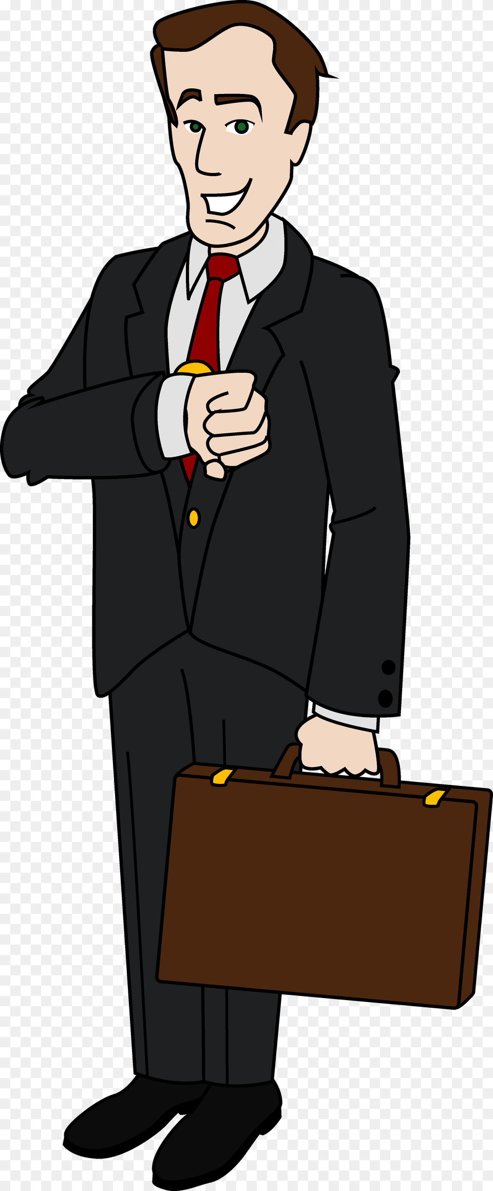 Graphic Library Business Man Clip Art Business Man Clip Art, Bag, Briefcase, Formal Wear, Person Free Transparent Png