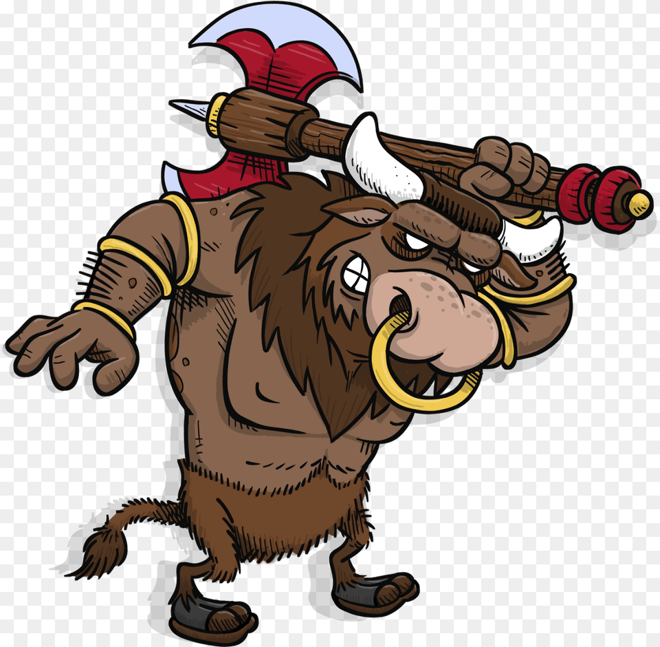 Graphic Library Download Arrrggghhh Another Blog Character Minotaur Clipart, Baby, Person, Electronics, Hardware Png Image