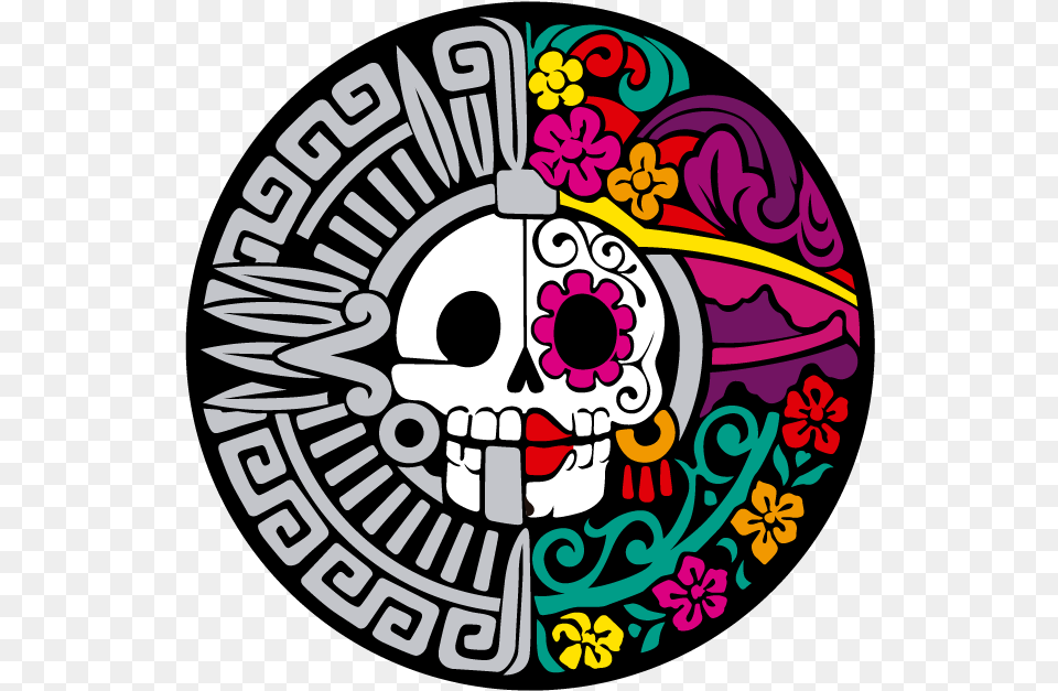 Graphic Library Library Catrina Drawing Colorful Dia De Muertos Drawing, Art, Graphics, Pattern, Dynamite Free Png Download
