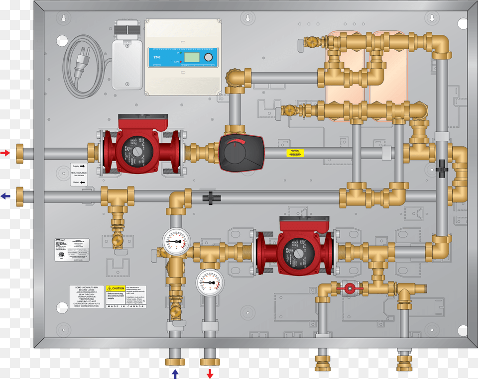 Graphic Of Smp 300mbh Ss Snow Melt Panel 230 Hex Floor Plan Free Png