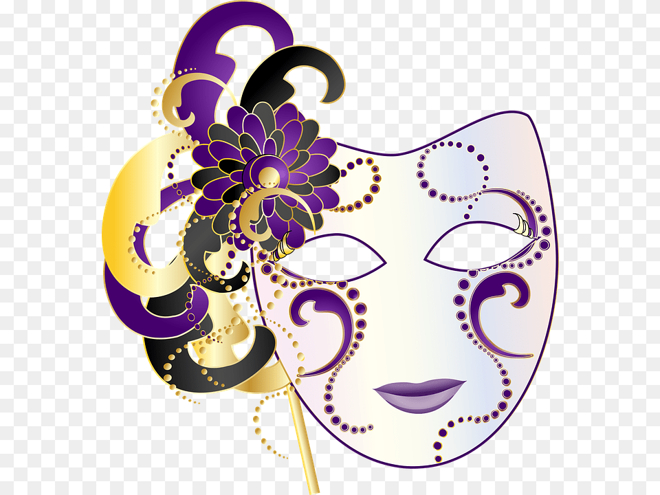 Graphic Party Mask Costume Mardi Gras Ball, Carnival, Crowd, Person, Mardi Gras Free Png