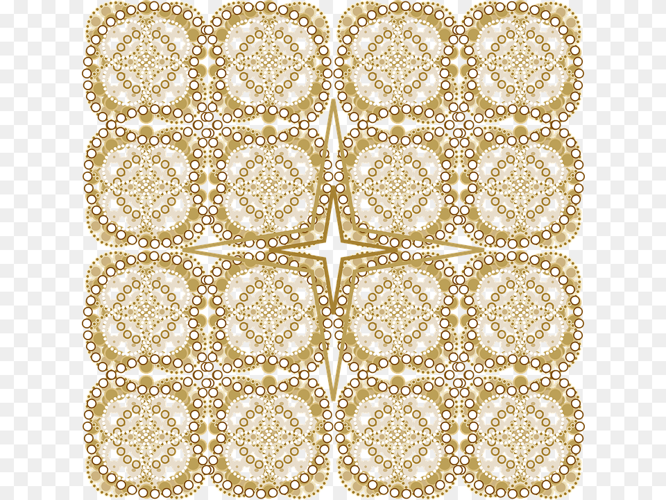 Graphic Pattern Intricate Gold Design Decor Tile Circle, Home Decor, Chandelier, Lamp, Lace Free Png Download