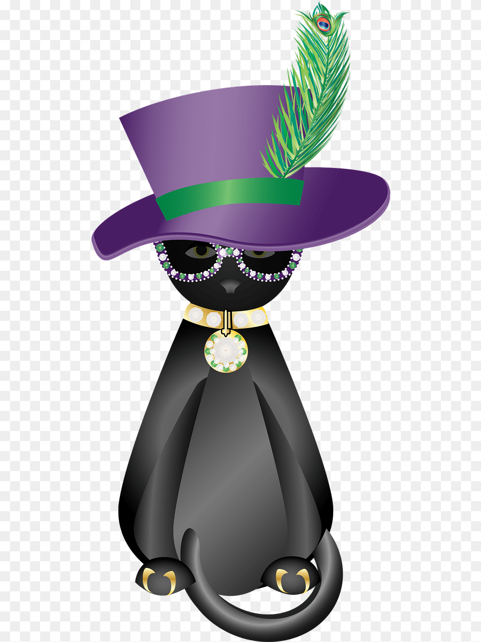 Graphic Pimp Cat Black Cat Cat Pimp, Clothing, Hat, Person, Face Free Png