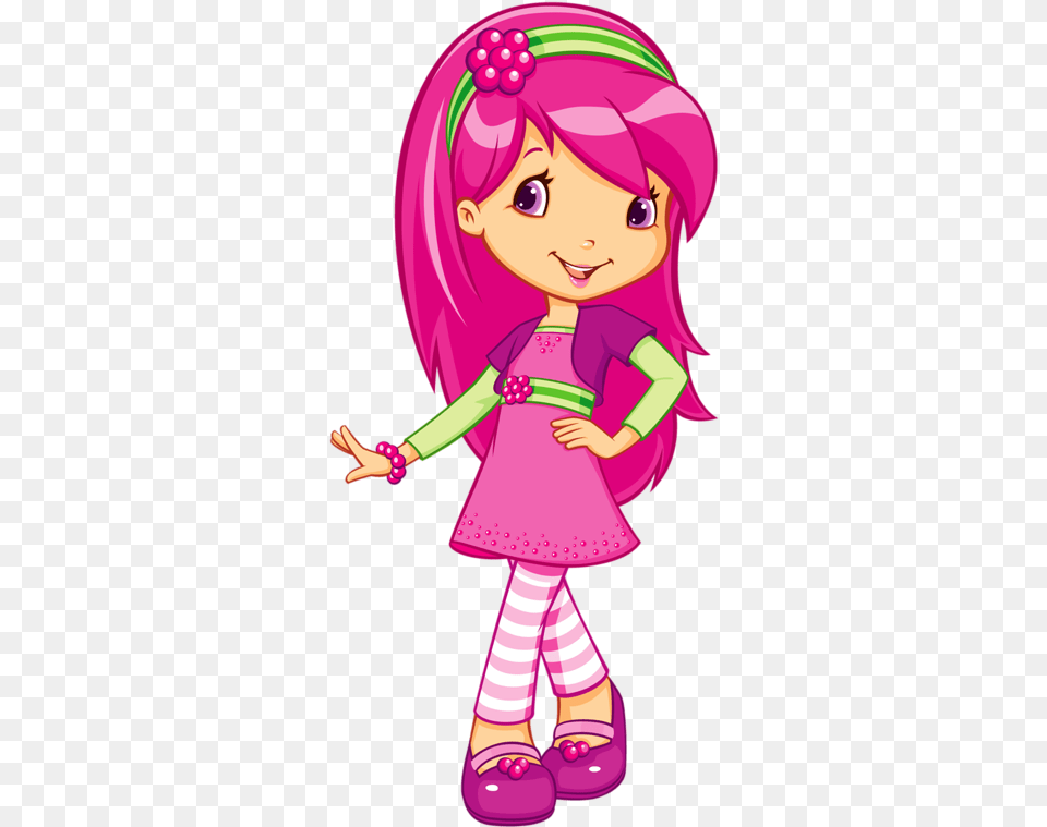 Graphic Royalty Berry Clipart Strawberry Raspberry Strawberry Shortcake Character, Book, Comics, Purple, Publication Png Image