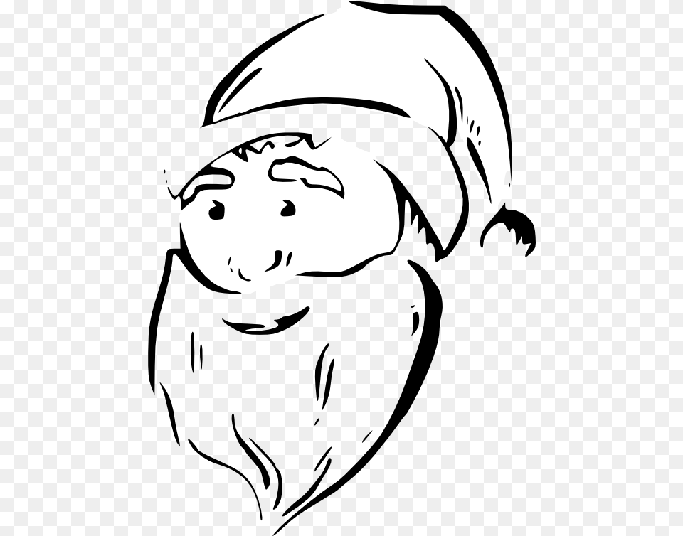 Graphic Royalty Clipartist Net Clip Art Zeimusu Santa Face Clipart, Stencil, Baby, Person, Head Png Image