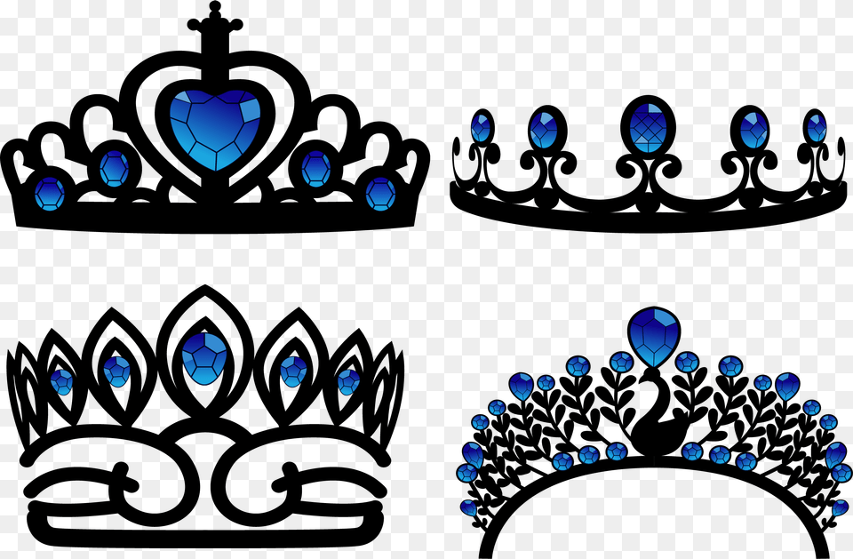 Graphic Royalty Free Sapphire Diamond Ruby Black Transprent Crown Sapphire, Accessories, Jewelry, Tiara Png Image