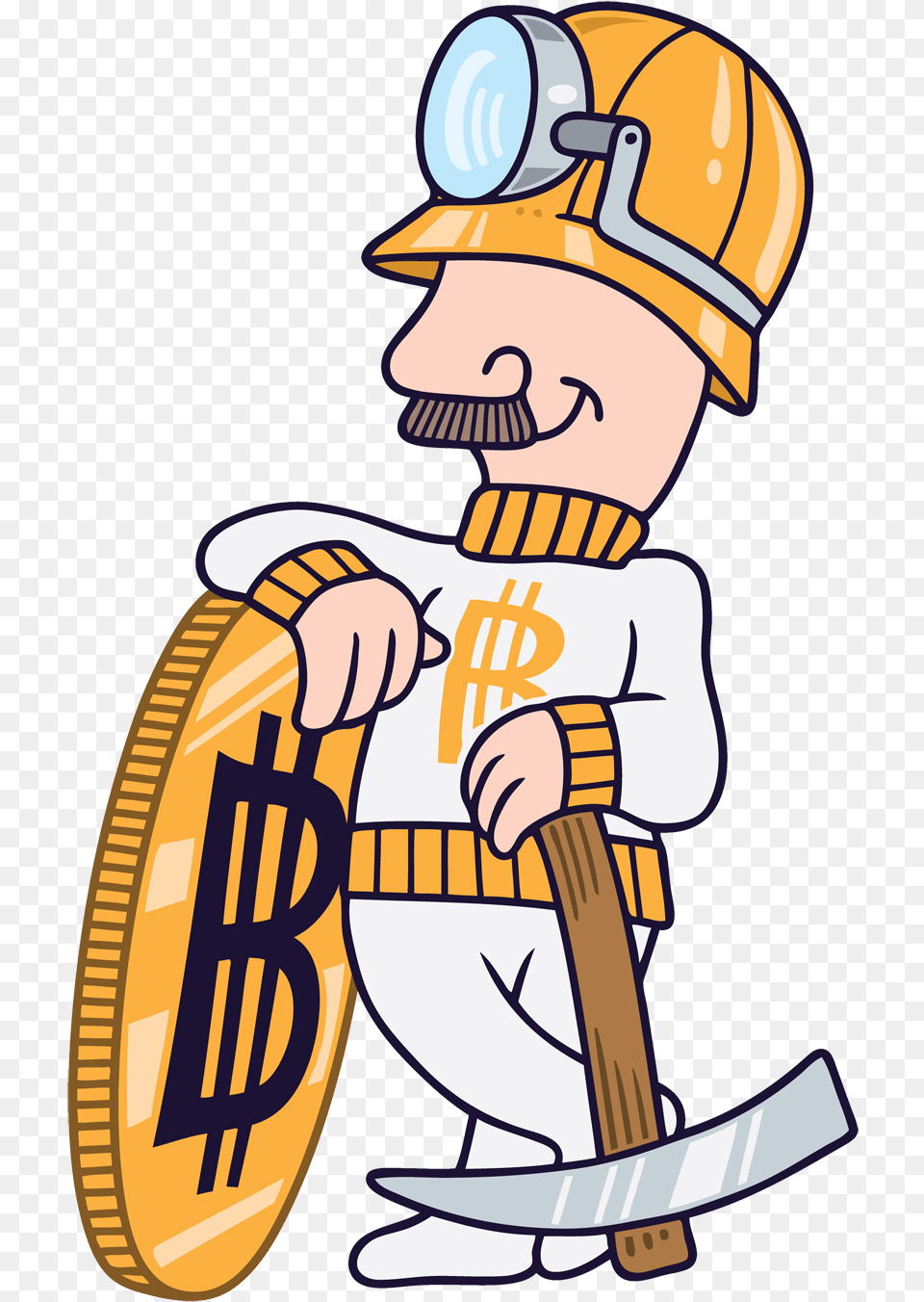 Graphic Royalty Mining Clipart Underground Miner Bitcoin, People, Person, Cleaning, Baby Png Image