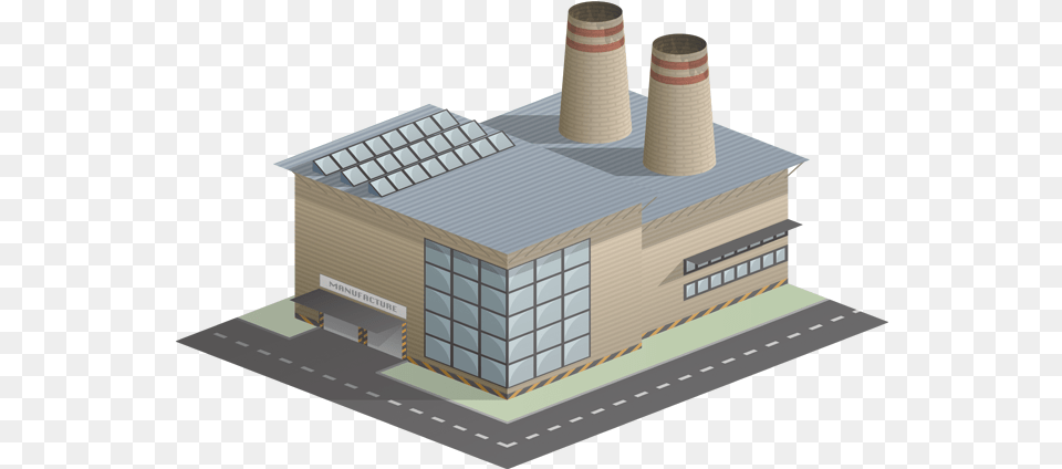 Graphic Royalty To Medium Warehouse Factory Building Clipart, Architecture, Power Plant, Cake, Birthday Cake Free Transparent Png