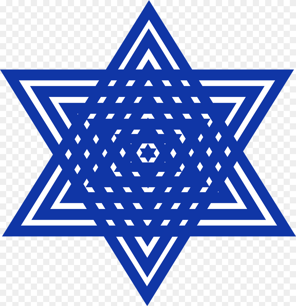 Graphic Star Star Of David Jewish Israel Jewish Star, Star Symbol, Symbol, Nature, Outdoors Free Png