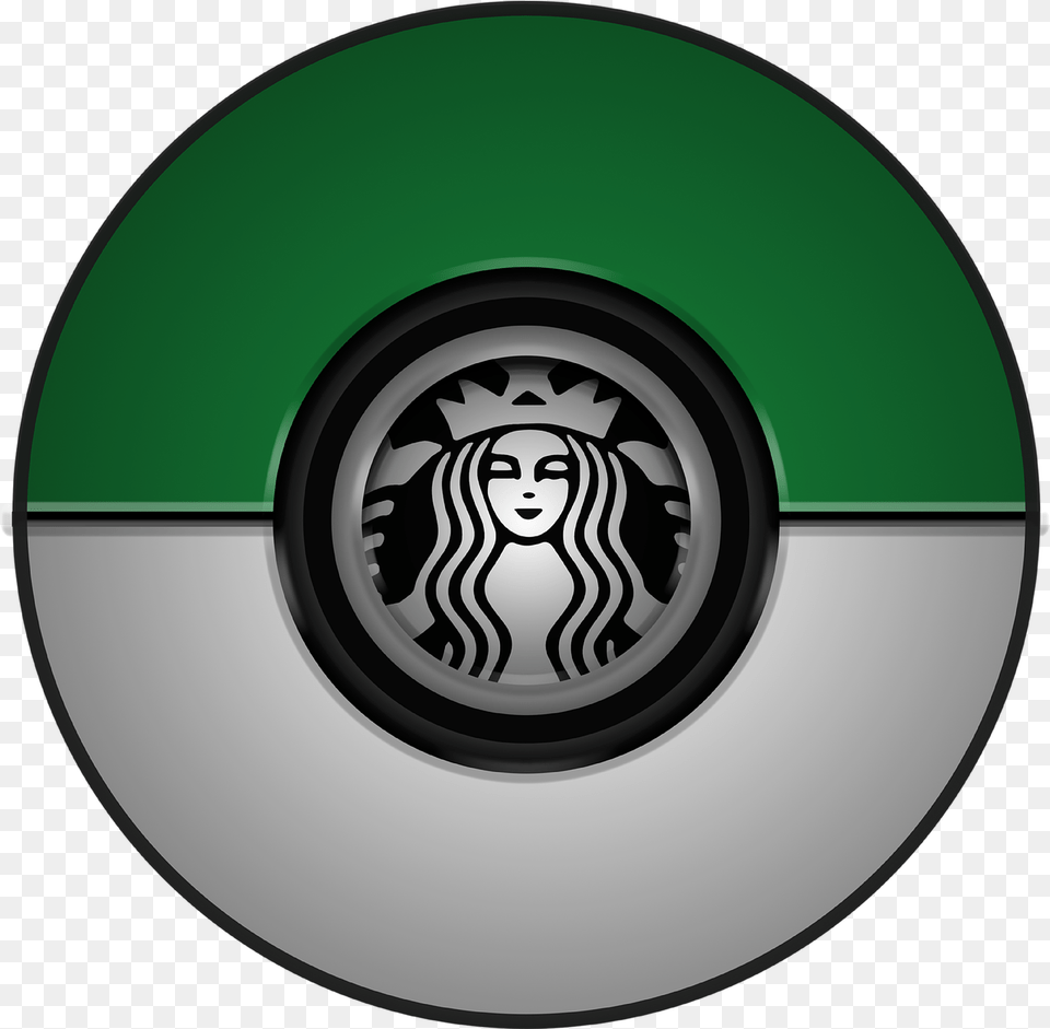 Graphic Starbucks Pokemon Vector Graphic On Pixabay Starbucks, Disk, Face, Head, Person Free Transparent Png