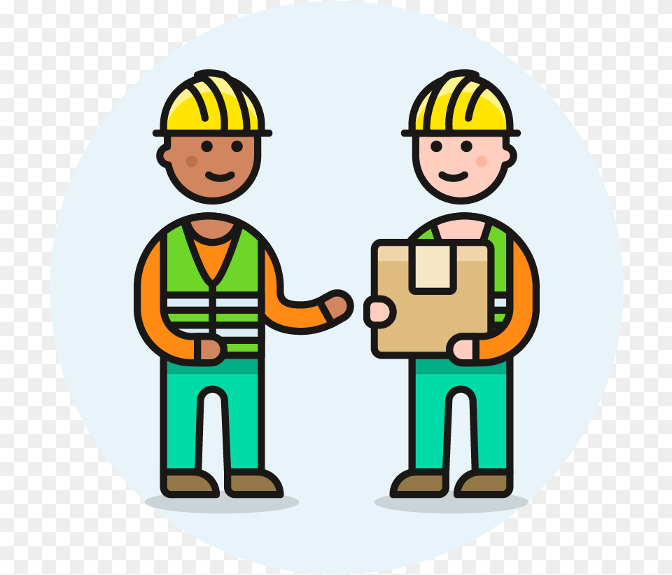 Graphic Stock Icon Image Creator Pushsafer Send Push Workers Clipart, Helmet, Person, Worker, Baby Free Transparent Png