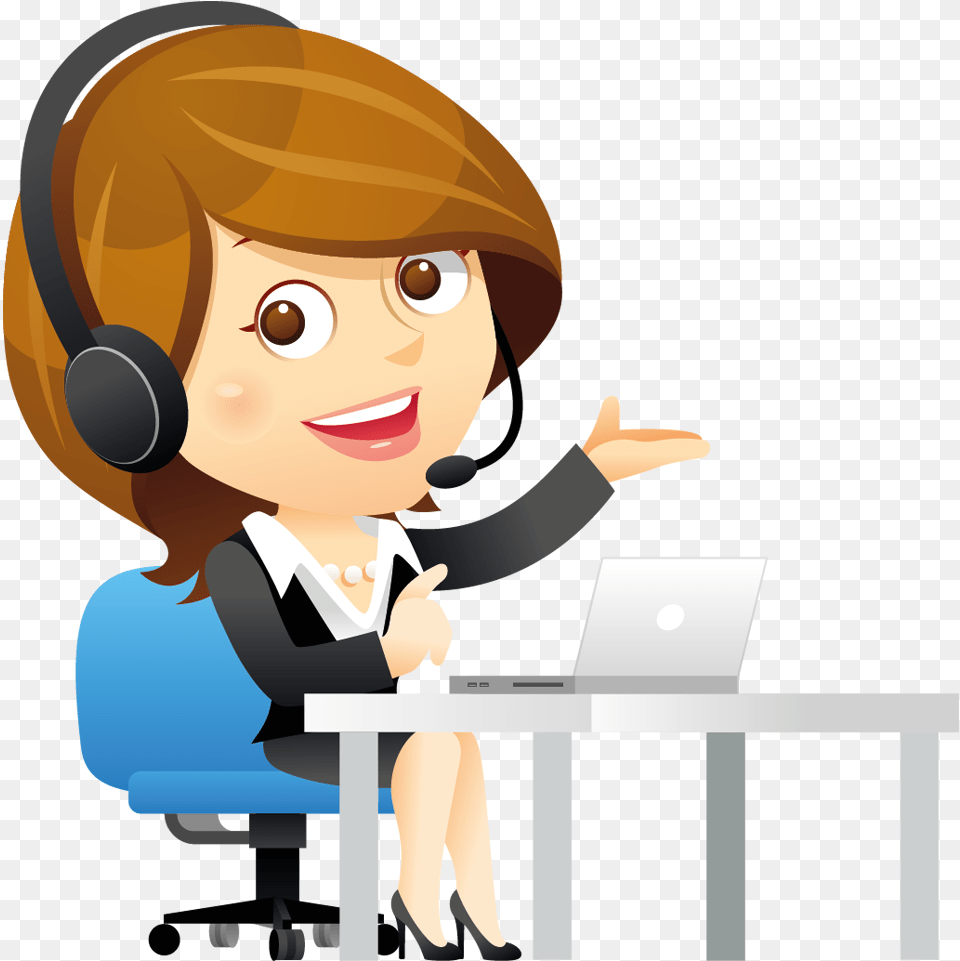 Graphic Stock Partners Hosted Telephony Introducer Telephone Operator Cartoon, Baby, Person, Face, Head Png