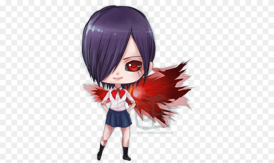 Graphic Stock Tokyo Ghoul Kirishima Chibi By Chloehavengaarde Tokyo Ghoul Touka Chibi, Book, Comics, Publication, Skirt Png