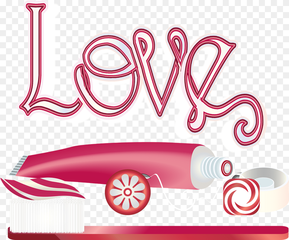 Graphic Toothpaste Love Vector Graphic On Pixabay Toothpaste, Tape, Dynamite, Weapon, Food Png Image