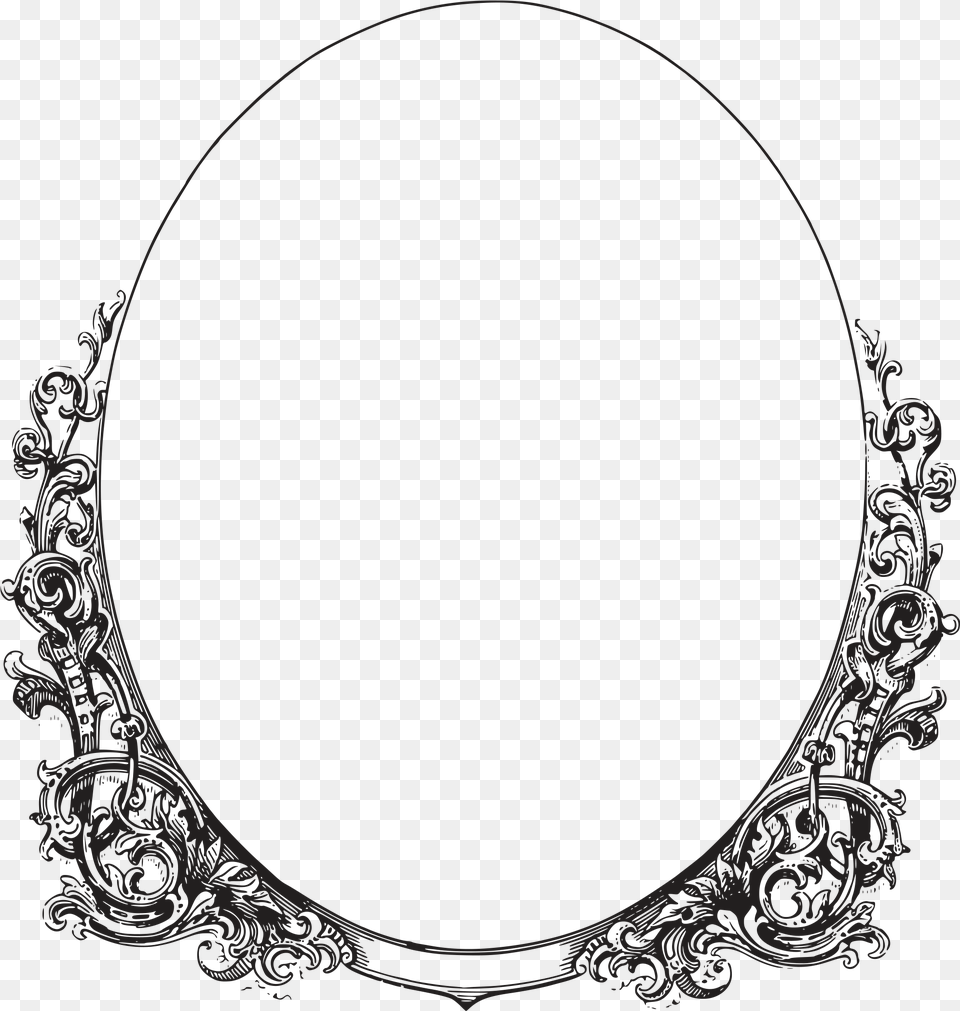 Graphic Transparent Royalty Images Ornate Vector Oval Frame Free Png Download