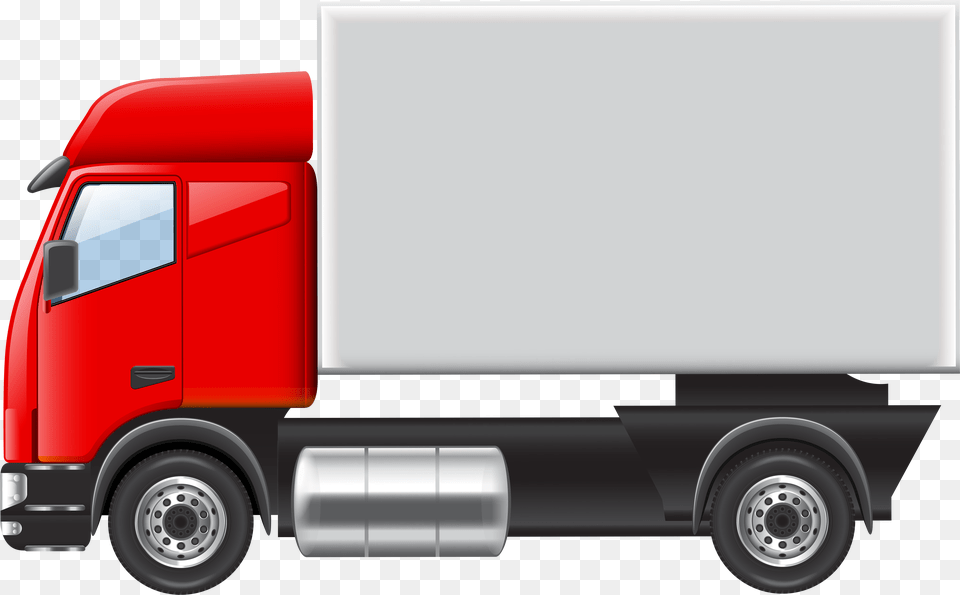 Graphic Transparent Library Free On Truck Clipart Transparent Background, Trailer Truck, Transportation, Vehicle, Moving Van Png