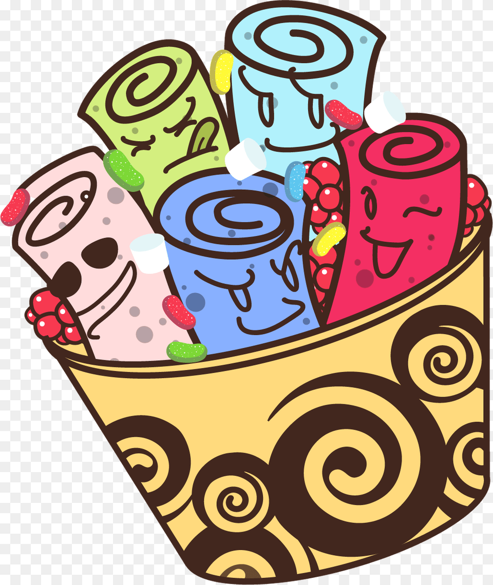 Graphic Transparent Library Instant Thai Style Ice Ice Cream Rolls Vector, Birthday Cake, Cake, Dessert, Food Free Png