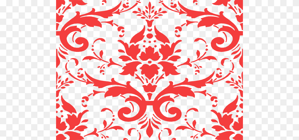 Graphic Transparent Stock Damask Vector Red Damask Background Fuschia Pink, Art, Floral Design, Graphics, Pattern Free Png Download
