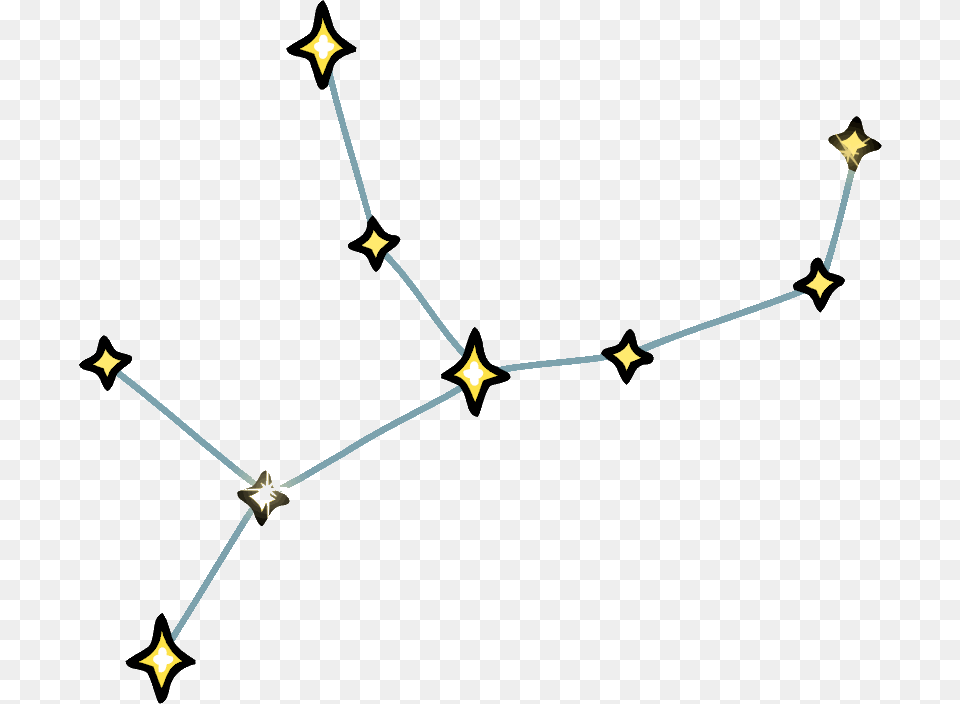 Graphic Transparent Stock Stars Scribblenauts Wiki Virgo Constellation With Transparent Background, Symbol, Star Symbol Png Image