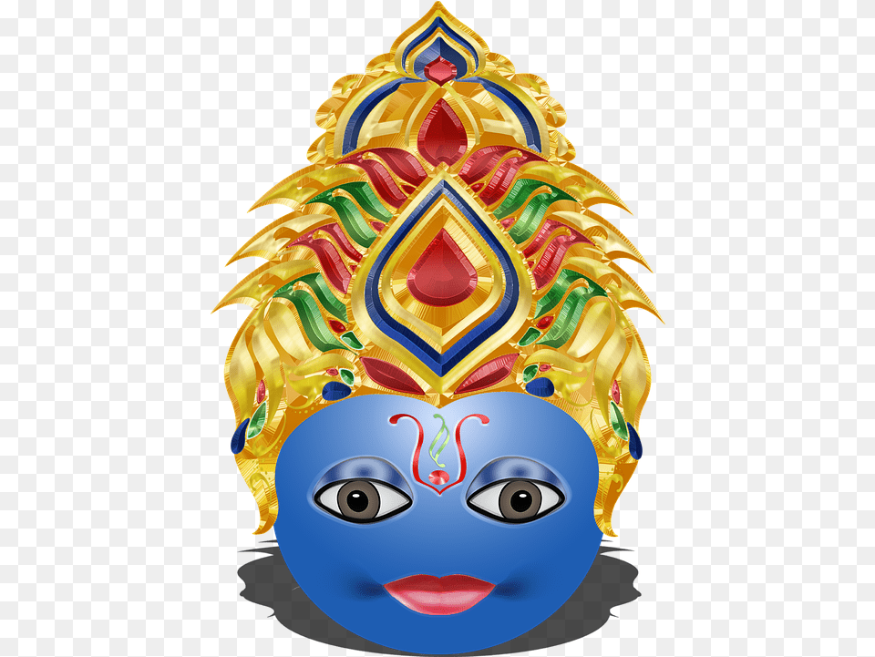 Graphic Vishnu Hindu Vector Graphic On Pixabay Ravan Crown, Face, Head, Person Png