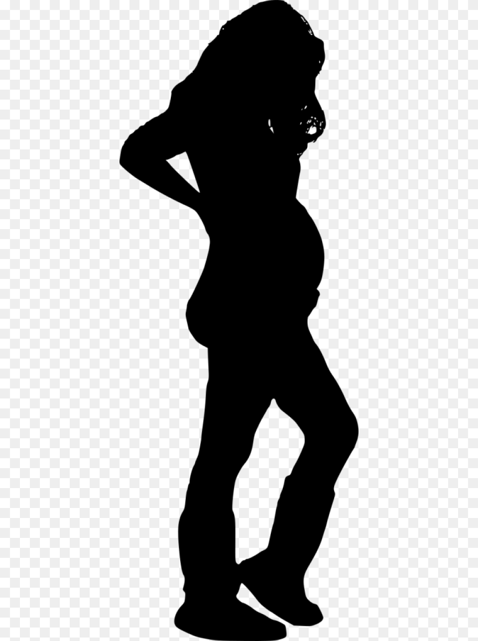 Graphic Woman Images Toppng Transparent Transparent Pregnant Woman Silhouette, Adult, Male, Man, Person Free Png Download